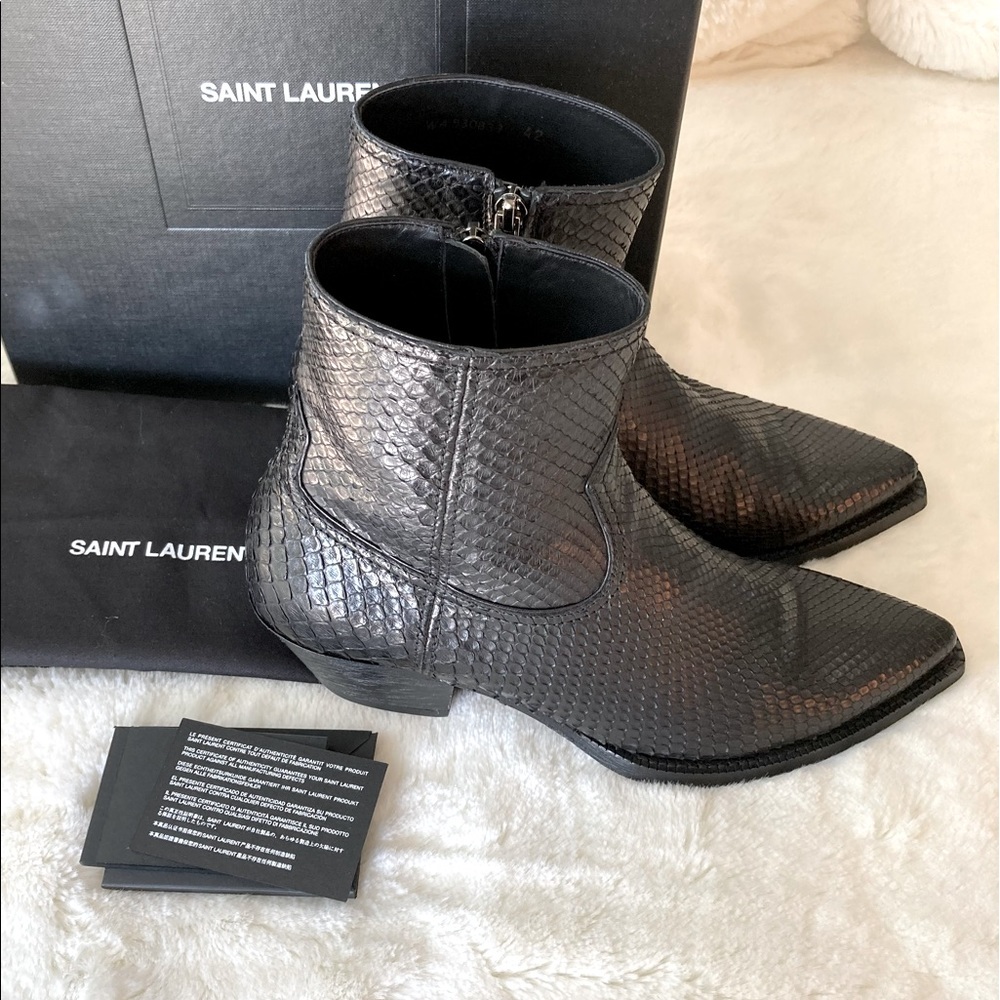 Saint Laurent Python Boots